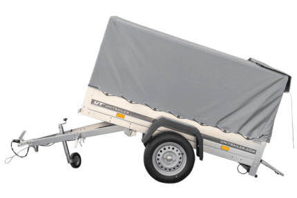 Garden Trailer 200 KIPP 200 x 106 cm PKW Anhänger mit Hochplane, Überrollbügel und Stützrad PTAC 500 kg